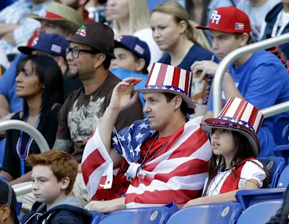 American fans at a game