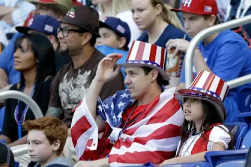 American fans at a game